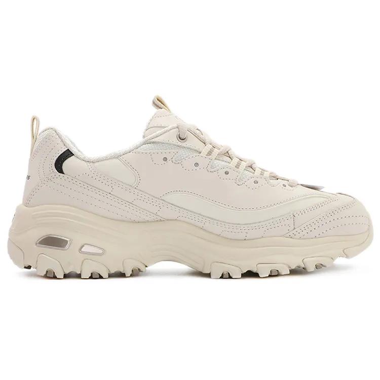 Skechers D'Lites 1.0 Little White Bear Textile , Synthetic Leather Abrasion Resistant Low top Chunky Sneakers Women's (Unisex)