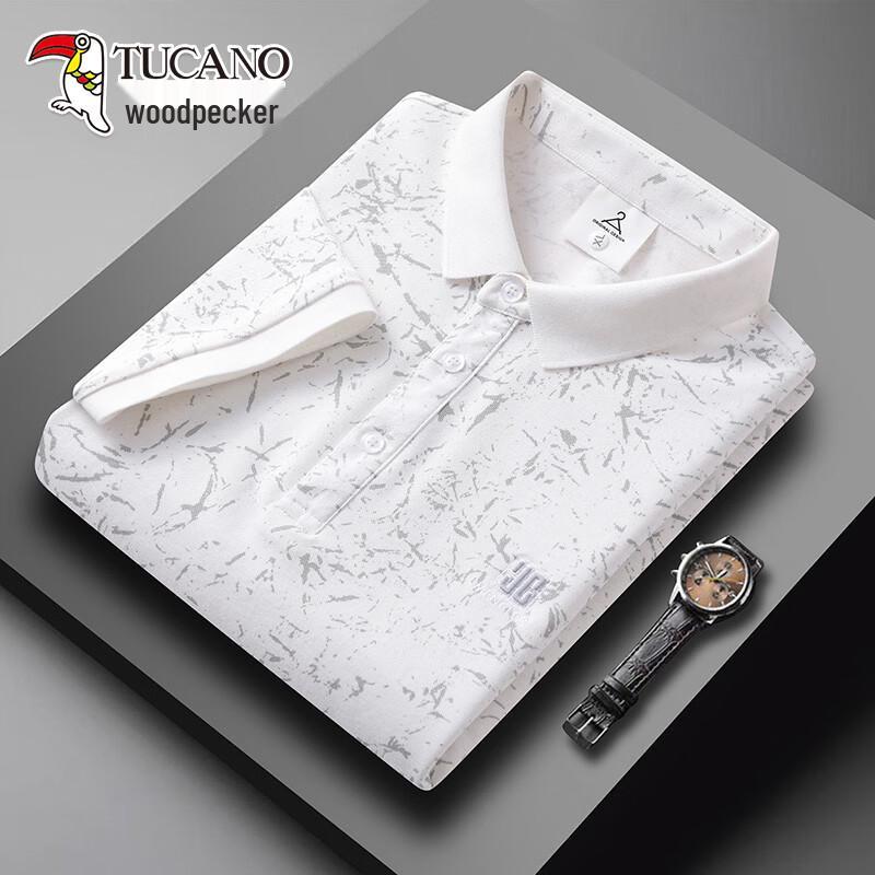 Tucano Men s 2026 Summer Loose Fit Embroidered Polo T-Shirt 3XL
