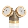 Ugello a Spruzzo Nebulizzante in Ottone Dorato per Irrigazione Efficace con Aspersori da Giardino
