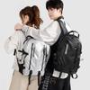 Schoolbag Trendy Brand Backpack Women's Tooling Casual Skateboard Backpack Large Capacity Street Trend Silver Boys College Bag