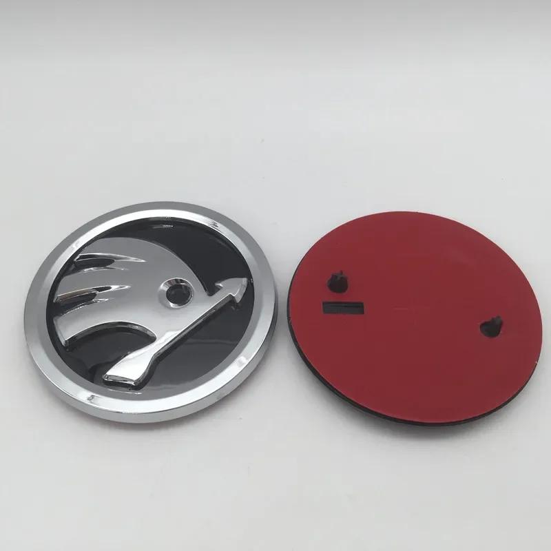 

Car Sticker 2025 Hot 1pcs 3D 90mm 80mm for SKODA Car Front Grille Head Hood Bonnet Emblem Rear Tail Bumper Trunk Sticker Badge S