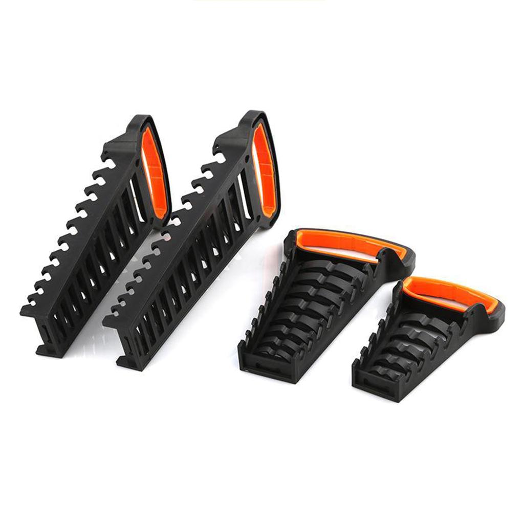 Multi Slots Ratchet Wrench Storage Rack Pliers Spanner Tool Organizers Plastic Rail Tray for Garage and Workshop Use