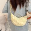 Simple Plaid Women's Hobos Shoulder Bags Casual New Female Nyl Crossbody Bag Out Door Travel Girls Underarm Purse Handbags