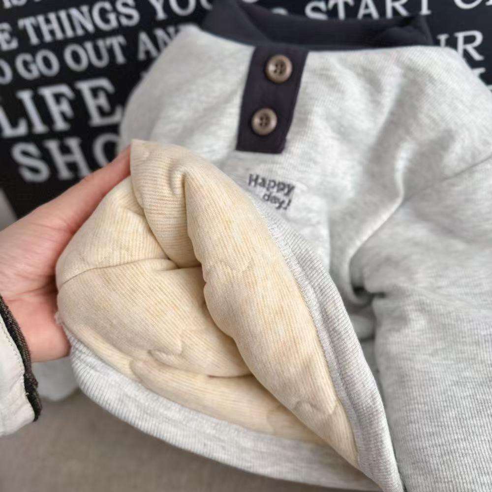 Dreilagiges gepolstertes warmes Oberteil für Kinder (Jungen & Mädchen), vielseitige Winter-Schuluniform