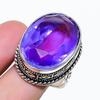 Natural Lavender Gemstone Handmade 925 Sterling Silver Jewelry Ring Size 8 AR-18173