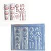 Doll Face Silicone Nail Art Mold Unique Embossed Nail Accessories Mold Jewelry Supplies Practical Nail Embossing Tool