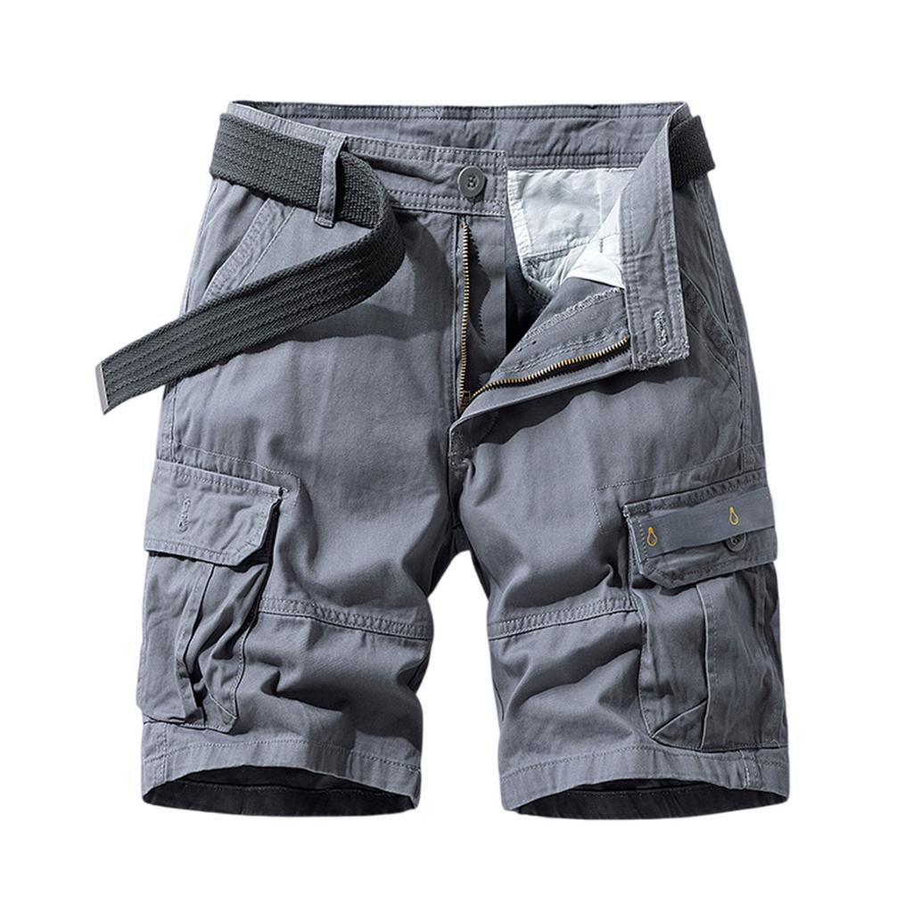 Herren Cargo Shorts Outdoor Casual Relaxed Fit Baumwolle Militärshorts mit mehreren Taschen