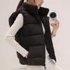 Autumn and Winter Cotton Vest Female Student Short Removable Hooded Down Cotton Vest Large Size Jacket