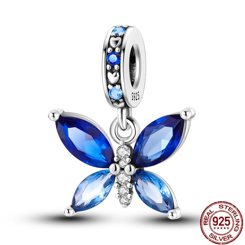 Fit Charms Fororiginal Bracelets 100%Copper Luminous Butterfly Series Beads Diy Jewelry Making For Women Gift