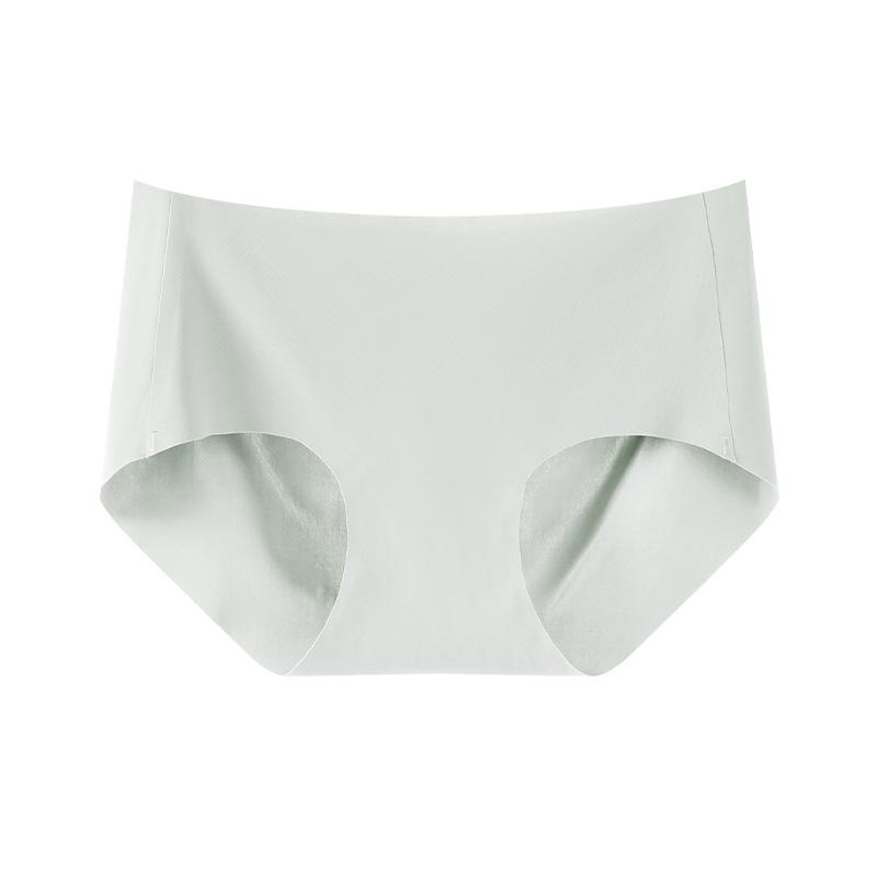 CWomen's Summer Cotton Non Trace Breathable Ice Silk Antibacterial Crotch Waist Triangle Briefs