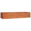 Vidaxl Raised Planter, Rusty, 240X80X45 Cm, Corten Steel