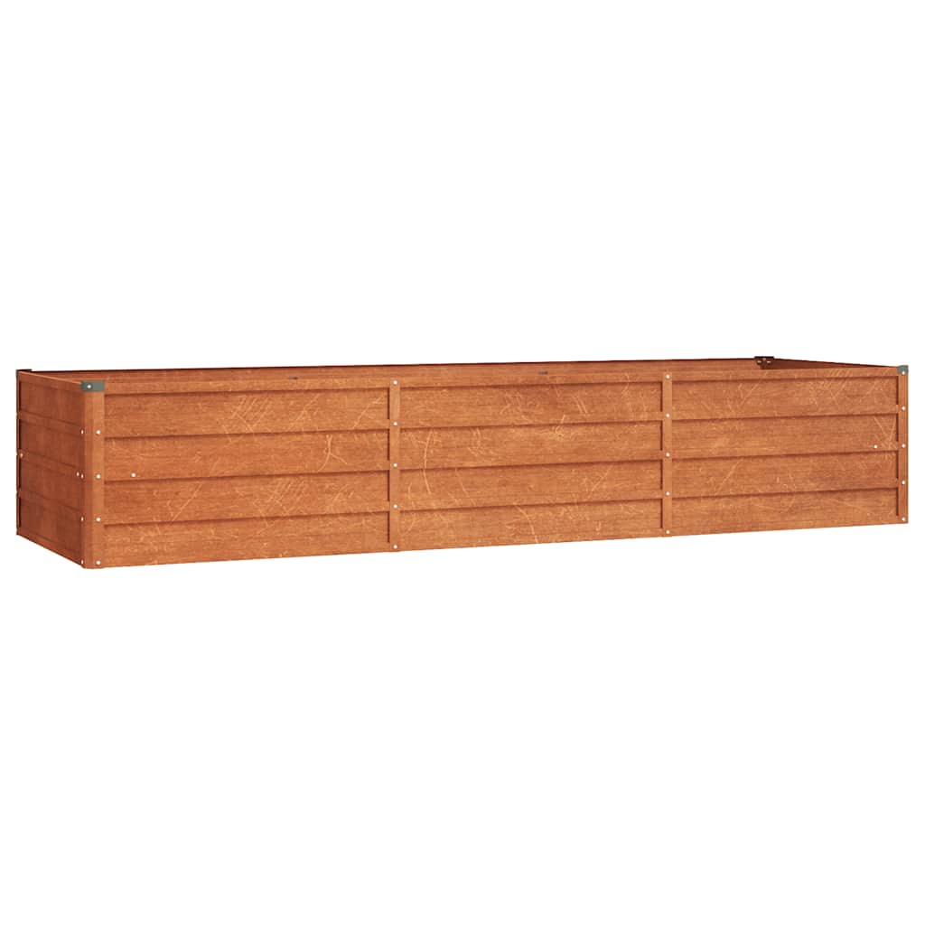 Vidaxl Raised Planter, Rusty, 240X80X45 Cm, Corten Steel
