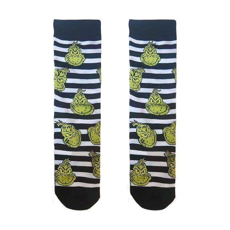 Trendy Monster Pop Christmas Socks for Men & Women - Cotton Festival Gift