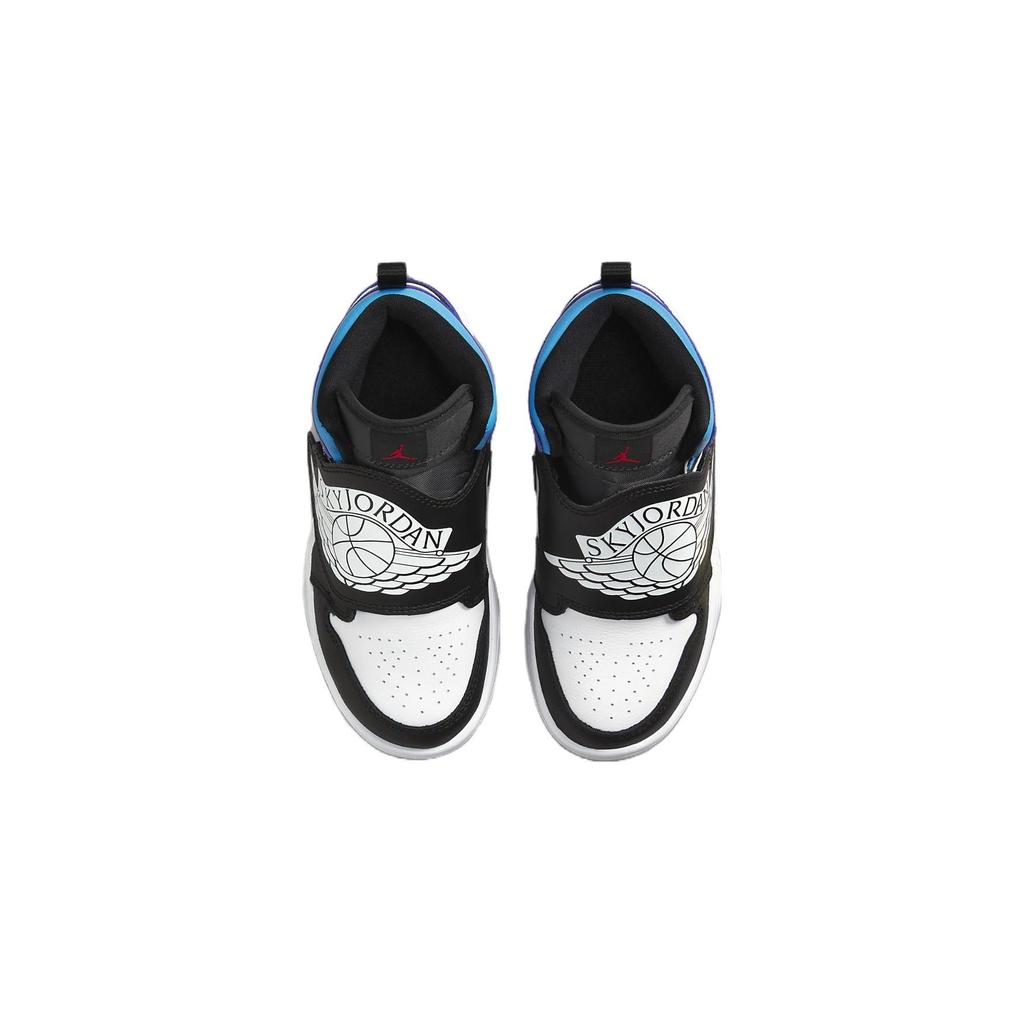 Air Jordan Sky Jordan 1 PS Aqua Kids Sneakers White Black Bright-Concord BQ7197-154