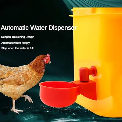 5-pak automatycznych poideł dla drobiu, karmnik dla kurczaków i kaczek, plastikowy poidełko dla drobiu