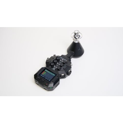 ZOOM VRH-8 VR Microphone (Black) for H8/Q8n-4K, Ambisonics, Equipped with Four Condenser Microphones, 360 Audio Recording