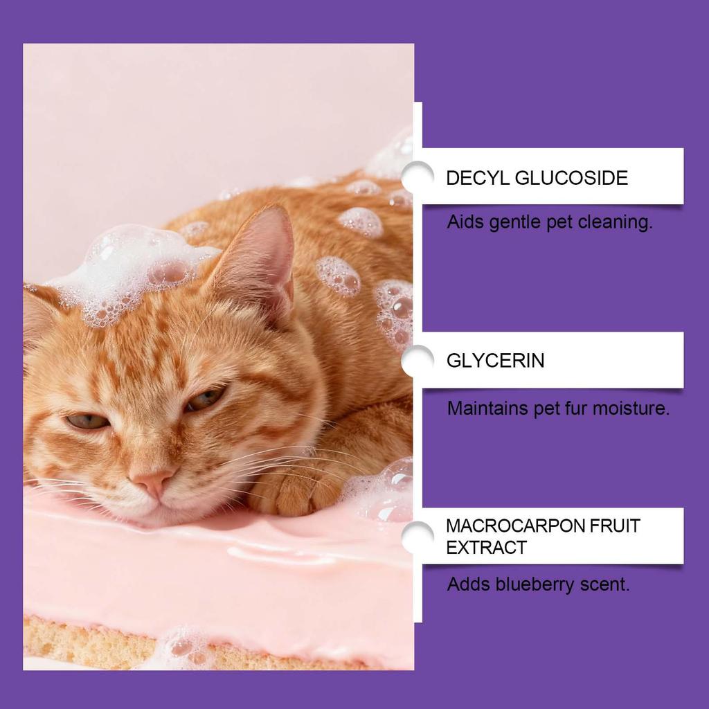EELJOY Pet Cleaning Mousse: Gentle Odor Eliminator for Smooth, Shiny Fur