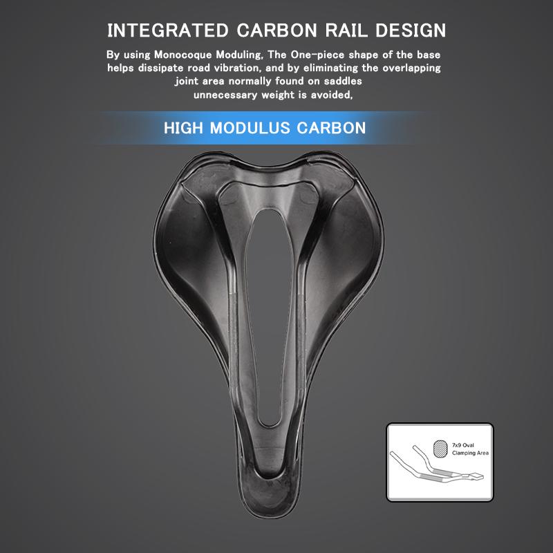 WILDSIDE 3D Printed Bicycle Saddle Ultralight Carbon Saddle 155mm Soft Bike Saddle for MTB Gravel Road Bike Seat Cycling Parts