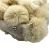 Used courregesShoulder Bag beige/Ivory fur/Suede Women