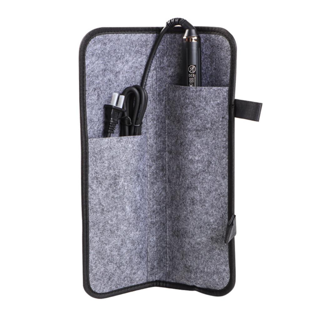 Nylon Curling Iron Carrying Case Hair Styling Tool Heat Resistant Mat Pad  Travel