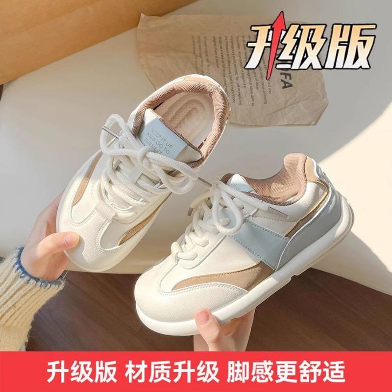 Versatile shoes thick baseplate shoes women's new spring and autumn students retro little white shoes