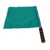 Sports Referee Flag Stainless Steel High Visibility Handheld Racing Signal Flag with Sponge Handle for Soccer