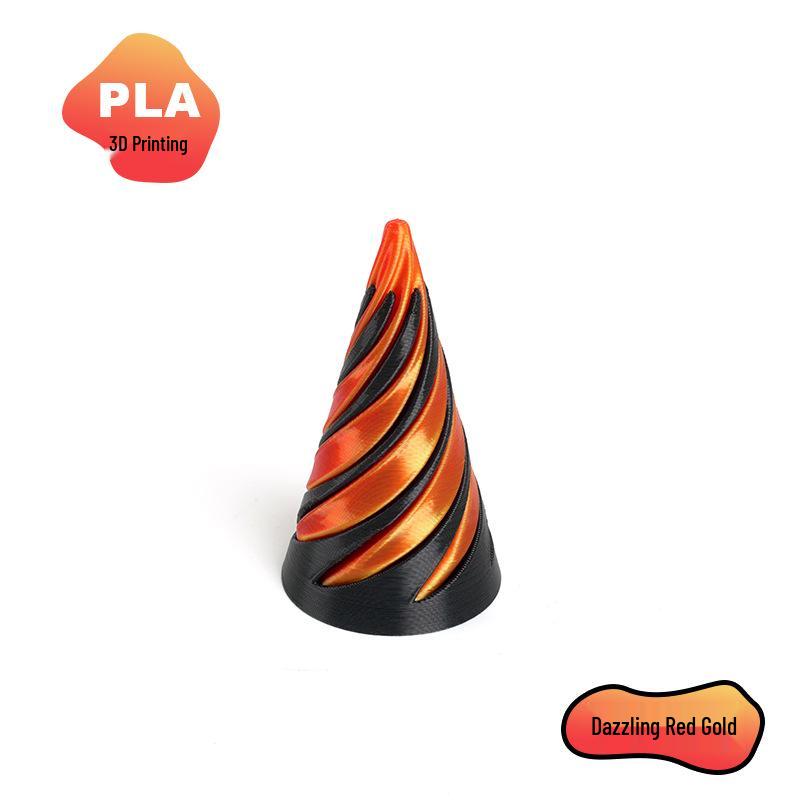 3D Printed Spinning Top: Dragon Figurine Decompression Toy - Two-Color Interlocking Educational Cone Toy