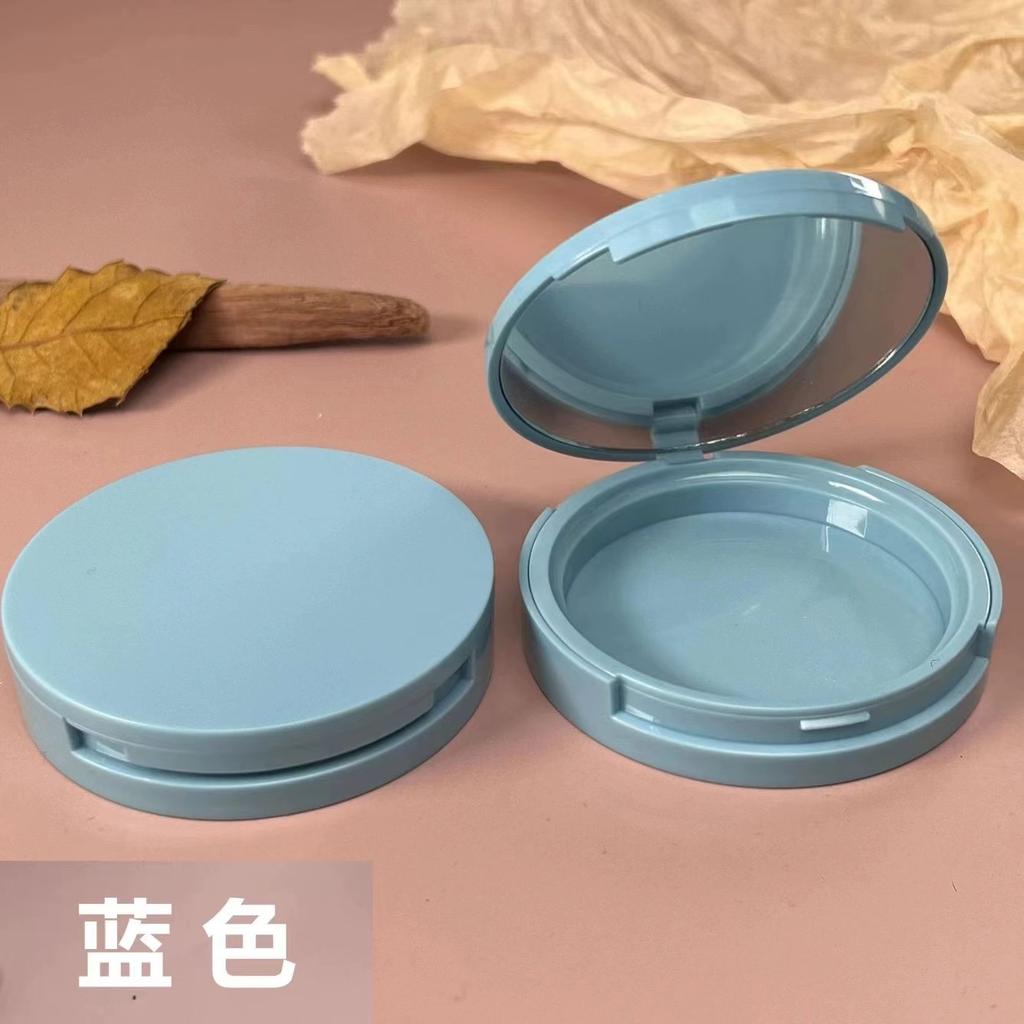 59mm Universal Empty Compact with Mirror, Single Layer Case for False Lashes or Powder Foundation, Refillable