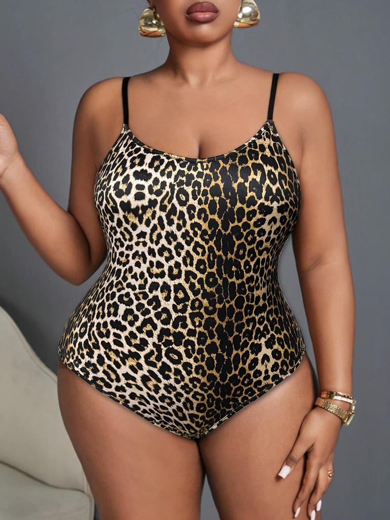 Leopard Print Sleeveless Women's Jumpsuit Romper - Sexy, Fashionable, Casual