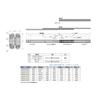 Sugatsune Industrial All Stainless Steel Slide Rail SNS27D, 1 Piece (One Side) SNS27D-35
