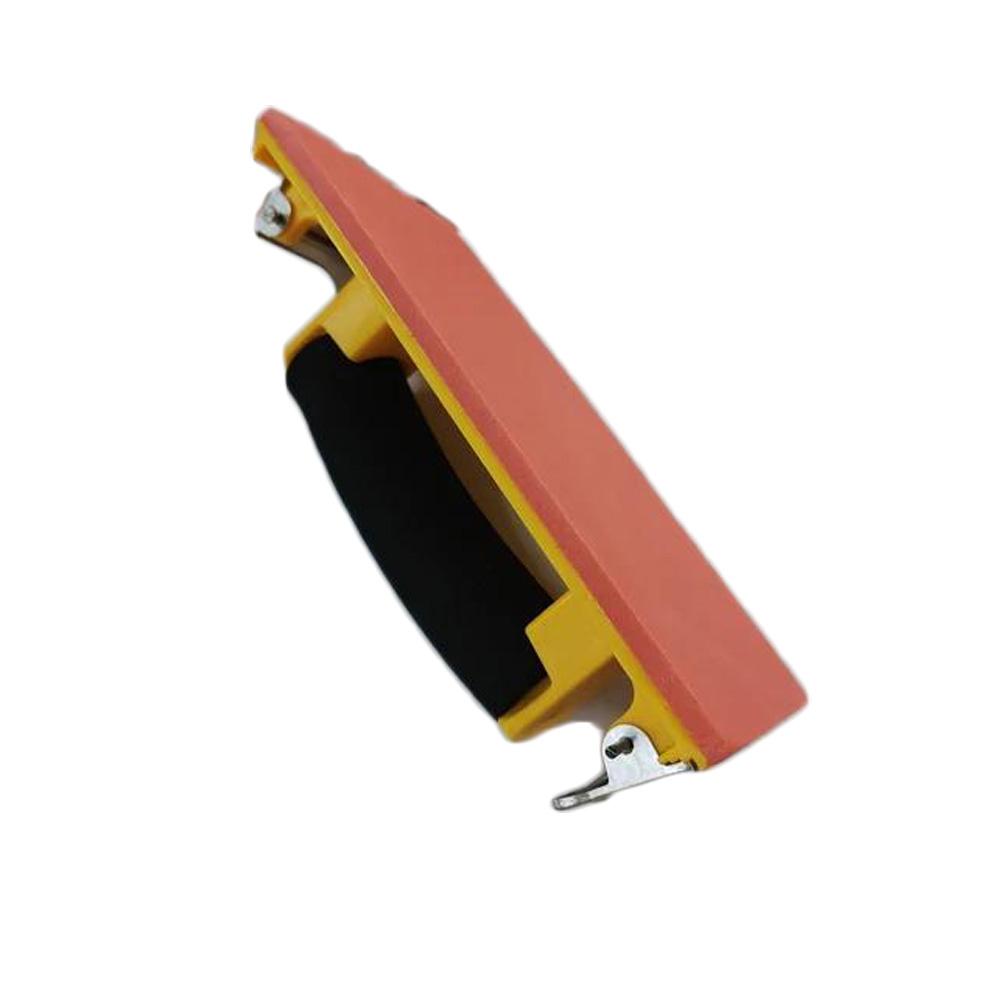 Sandpaper Holder for Drywall Wood Metal Sanding, Ergonomic Hand Sander with Metal Clips, Reusable Abrasive Backing Pad, 180x85mm