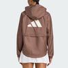 Adidas Women's Sportswear Windproof Hooded Jacket Black JX7381