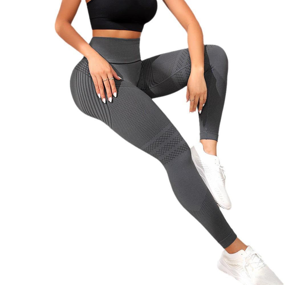 Women's High Waist Seamless Butt-Lifting Yoga Pants Tummy Control Workout Leggings Shaping Black M