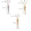 Creative Swinging Fish Pendant Necklace Colorful Copper Alloy Jewelry For Women Fashionable Dynamic Neckchain
