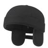 Fleece-Lined Warm Beanie Cap Adjustable Dome Melon Cap Keep Warm Landlord Hat  Winter