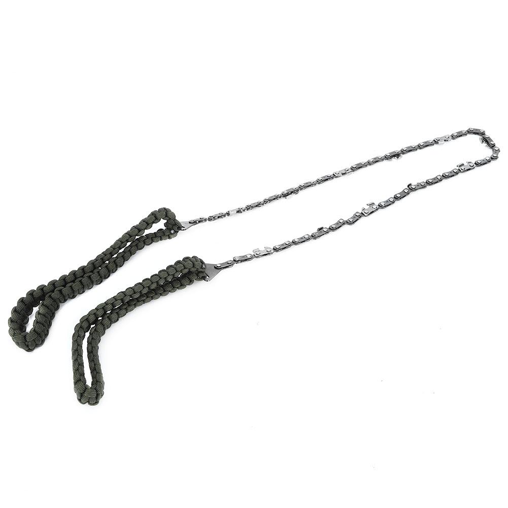 Portable Hand Chain Saw High Carbon Steel Cutting Trimming Survival Tool for Camping Hiking Hunting