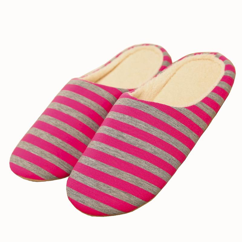 Soft Home Women Men Couples Cotton Slippers Winter Warm Plush Indoor Light Comfortable Floor Shoes Slides Bedroom House Slippers