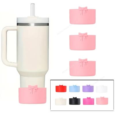 9pcs Spill Proof Stopper Set for Stanley Cup Silicone Boot Charm Chain Straw and Brush 10mm Straw Cover Cap  Butterfly Chain