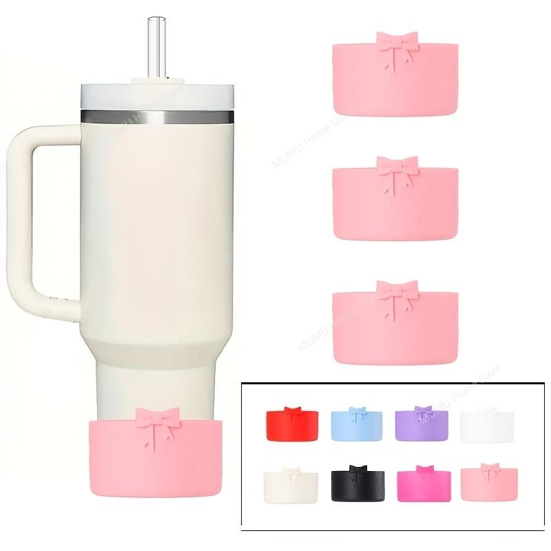 9-teiliges auslaufsicheres Stopper-Set für Stanley Cup Silikon-Boot Charm-Kette Strohhalm und Bürste 10-mm-Strohhalm-Abdeckkappe Schmetterlingskette