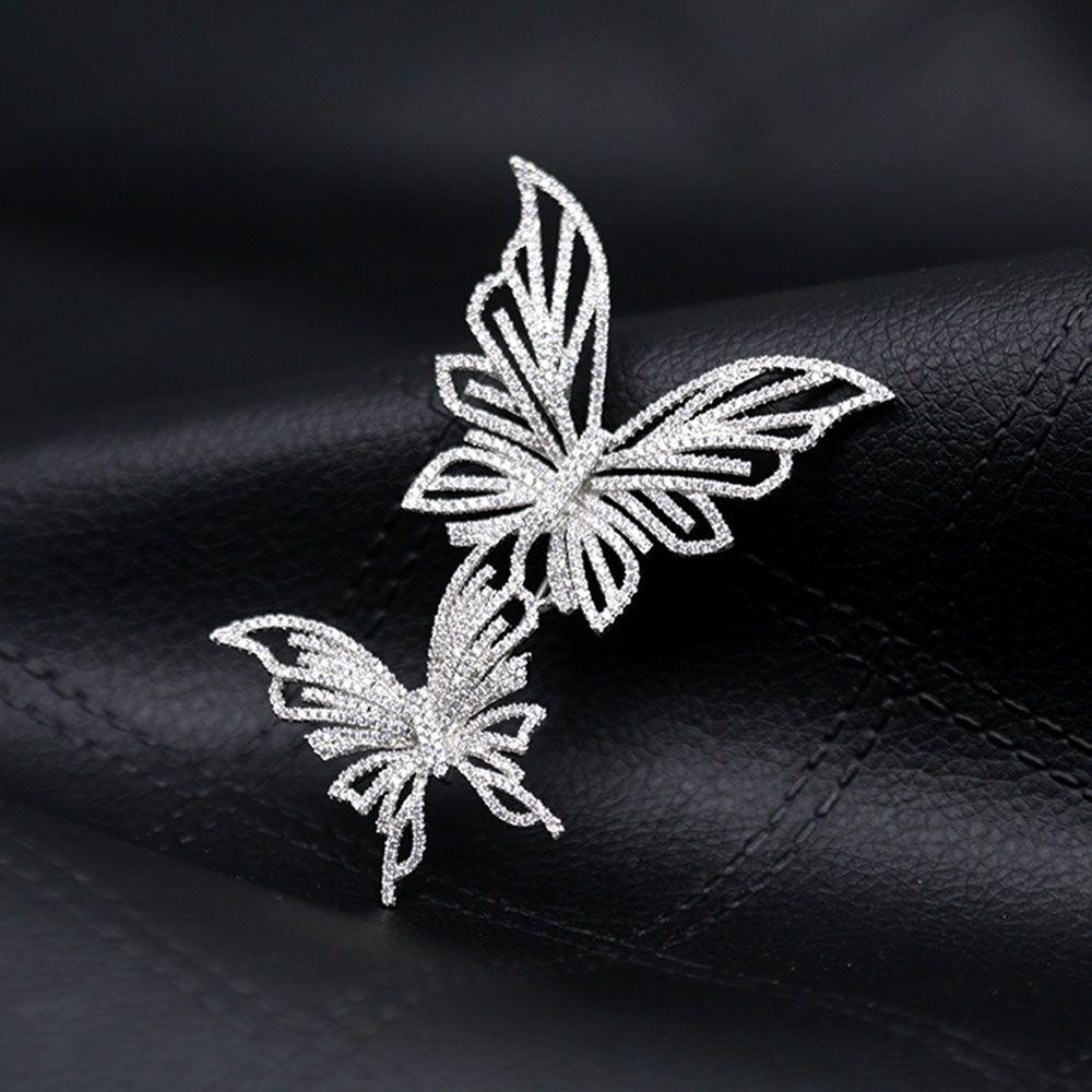 Gift Austrian Rhinestone Jewelry Scarf Pin Pin Brooch Butterfly
