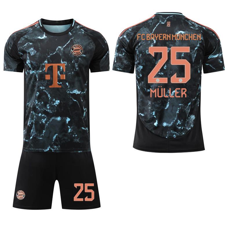 

2024-25 Бавария Выездная Новая Футболка #9 Кейн #25 Мюллер Футбольные Футболки 16