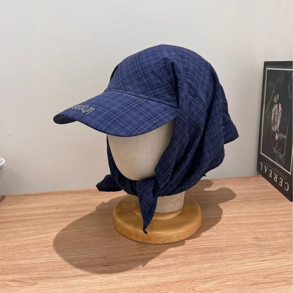 Outdoor Camping Style Sun Protection Hat Jennie Scarf Hat Small Sweet Sunscreen Tie Hat Wide Brim Hat Mesh Cap Lace Cap