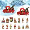 Eyecatching Cartoon Acrylic Hanging Car Decoration For Christmas Tree And Interiors