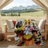 Sailor Moon Print Flannel Blanket, Soft Warm Lightweight Throw Blanket for living Room,Sofa Bed Camping office