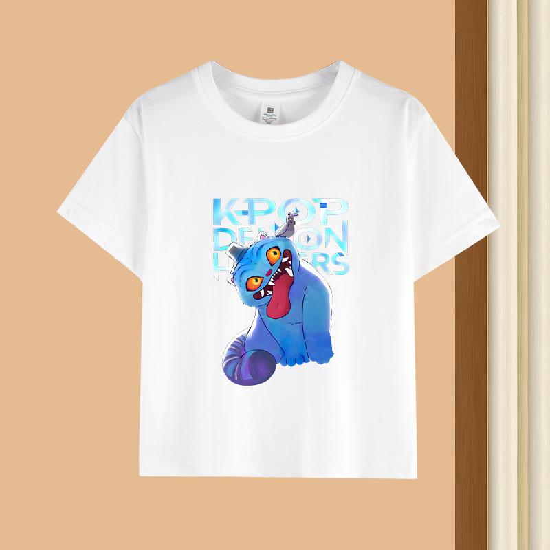Kpop Korean Wave Witch Hunt printed T-shirt short sleeved children's clothing