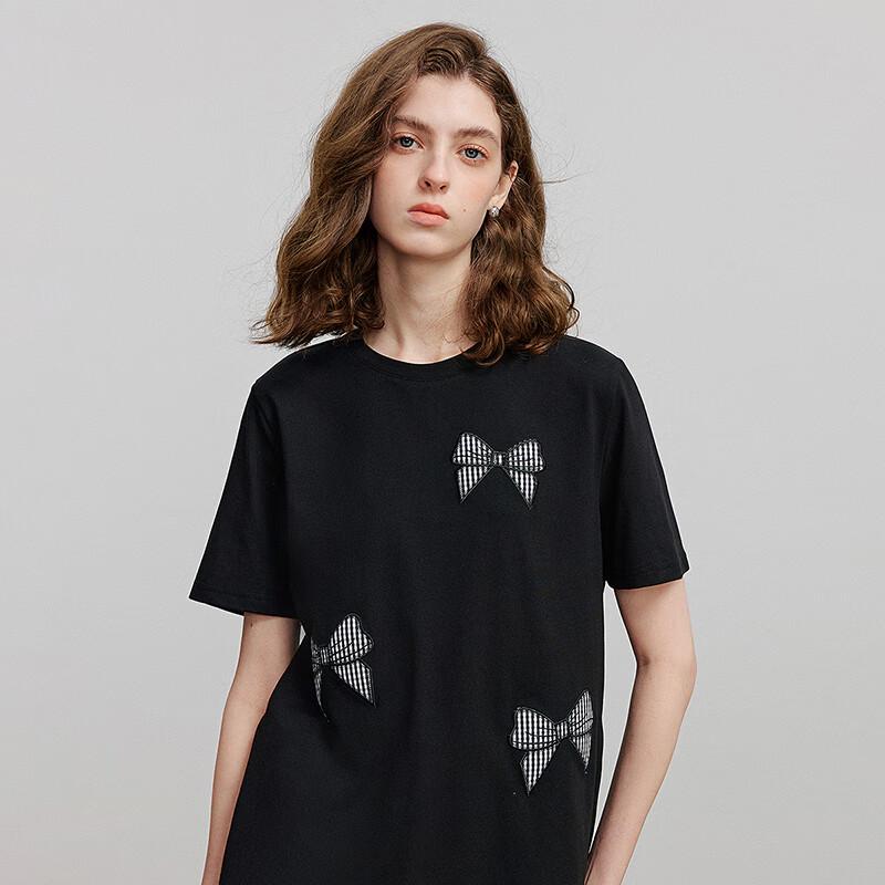 Chuyu Bowknot Sorona Short Sleeve T-Shirt