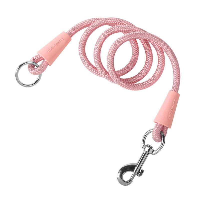 

Поводок-веревка для выгула собак, поводок для собак малого и среднего размера, двойной поводок для собак, износостойкий, многоголовочная тяга, один поводок на двоих, ремень для выгула, товары для питомцев Single secondary rope Pink pair rope