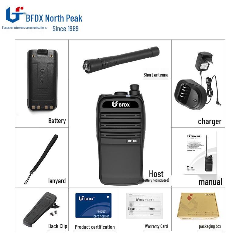 BFDX BF-S8 Industrial Analog Walkie-Talkie