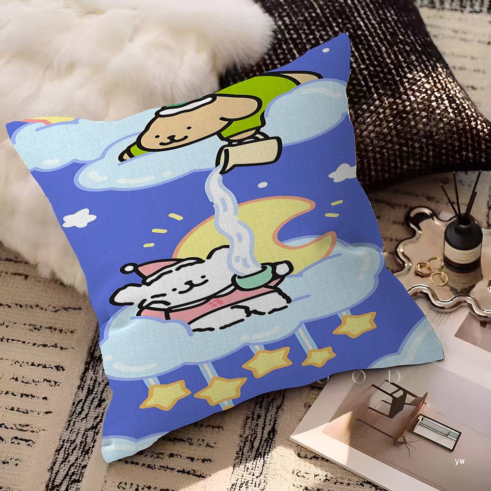 Kawaii Line Dog Cushion Cover Decorative Pillow Sofa Home Decor case pillow cases