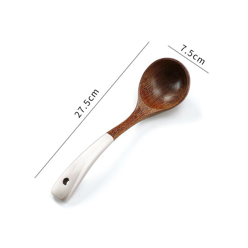 5PCS Natural Wooden Kitchen Utensils Set  Spatula Spoon Cooking Utensils Dinner Food Wok Shovel Kitchen Accessories